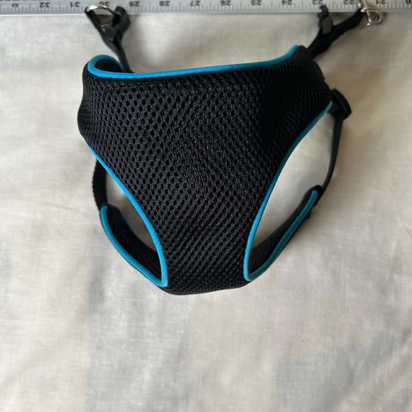 Dog Harness and leash Sz S soft clips on the shoulders 1/2 inch wide web leash - Picture 2 of 8